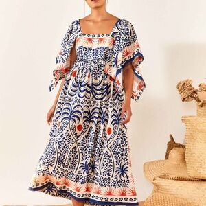 Farm Rio Afternoon Breeze Midi Dress